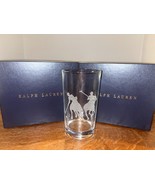 4 New Ralph Lauren Garrett Highball Crystal Bar Glasses 16 Ounce NIB - $120.00