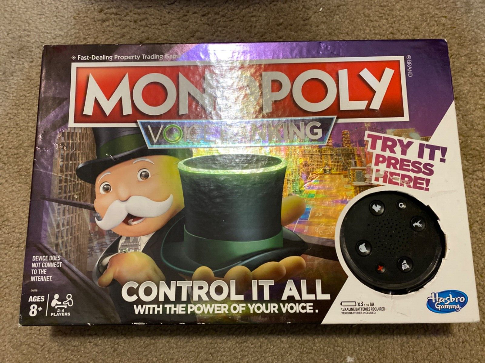 Primary image for Monopoly Voice Banking Electronic Family Board Game,Exciting Game, Fast Shipping