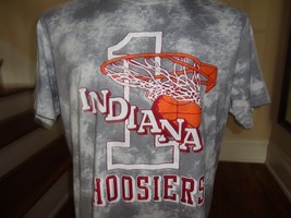 Gray Tie Dye Indiana Hoosiers Basketball #1 NCAA 50-50 T-shirt Adult XL NICE - £16.57 GBP