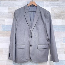 Banana Republic Tailored Fit Summer Sport Coat Gray Non Iron Cotton Mens... - $108.89