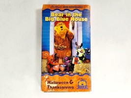 Bear In The Big Blue House VHS Halloween &amp; Thanksgiving 2000 Tape on Case - £11.98 GBP