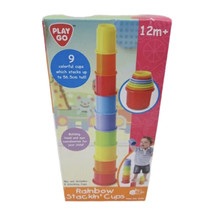 Playgo Rainbow Stackin&#39; Cups 9 colorful cups BRAND NEW! - £7.02 GBP