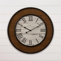 Wood Pallet Wall Clock with wood Border - £99.91 GBP