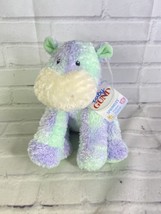 Baby Gund Sprinkles Hippo Musical Wind Up Plush Stuffed Toy Purple Green 58083 - £81.19 GBP