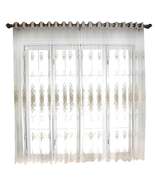 Anyhouz 250cm Curtain White Style Flower Indoor Decorative Window Sheer ... - £109.56 GBP
