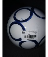 Pier 1 Ceramic Home Decor Ball Navy And White-Brand New-SHIPS N 24 HOURS - $74.13