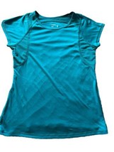 Jockey Scoop Neck activewear shirt Short Sleeve teal for girls size Large - $7.69