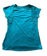 Jockey Scoop Neck activewear shirt Short Sleeve teal for girls size Large - €6,71 EUR