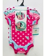 Disney Minnie Mouse First Year Multi-Size Bodysuit 4 Packs(Newborn-12 Mo... - $19.19 CAD