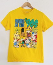 Nickelodeon Rugrats T Shirt Unisex Size M Short Sleeve Yellow &quot;Made in 90&#39;s&quot; - £22.35 GBP