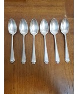 Oneida Community Tudor Silverplate Teaspoon Flatware 1923 Set OF 6 VTG - $17.72