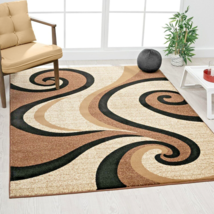 Rugs Area Rugs Carpets 8X10 Rug Beige Modern Big Floor Room Bedroom Living Room - £145.34 GBP