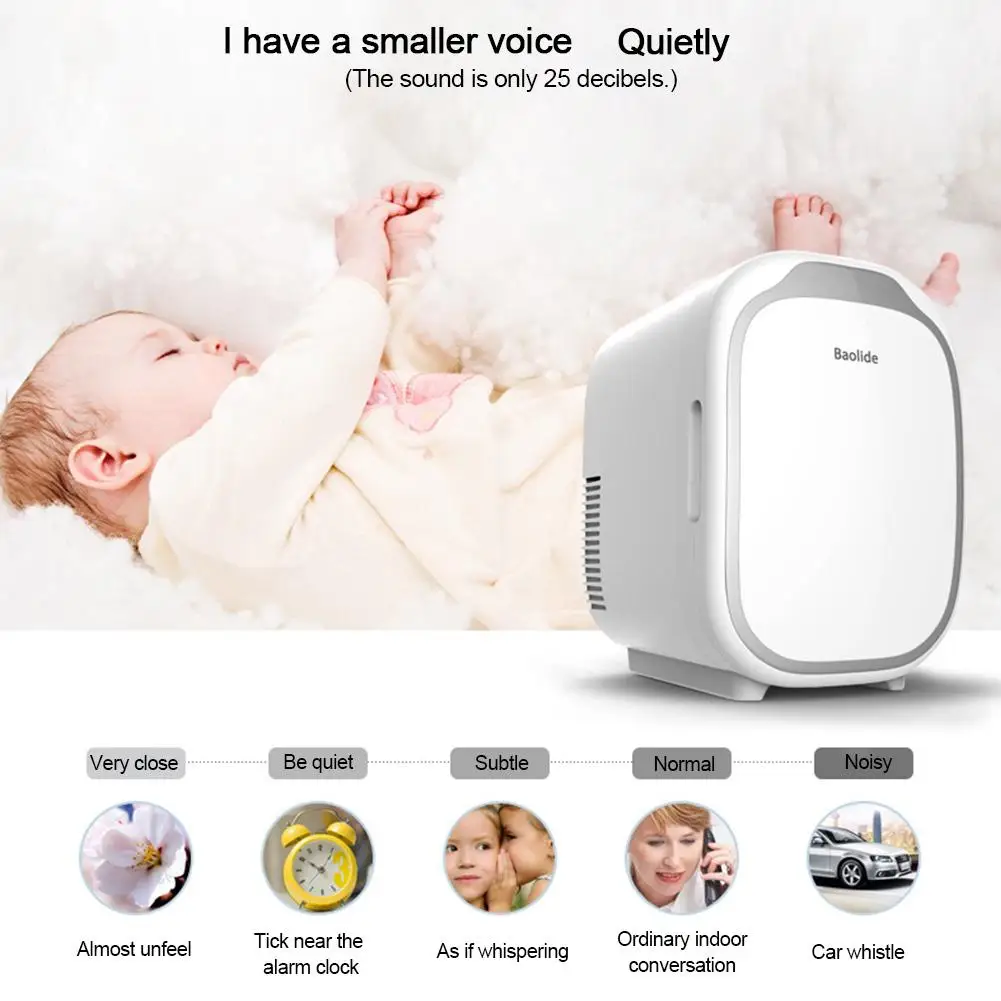 Mini Small Refrigerator Portable Thermoelectric Cooler And Warmer For Skincare - £95.37 GBP