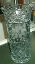 Gorgeous American Brilliant Period? Frosted Floral &amp; Clear Cut Glass Hea... - $97.11