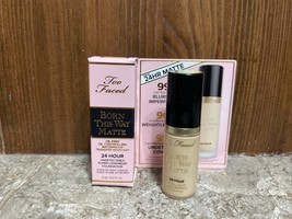 TOO FACED Born This Way Matte Foundation SNOW Mini Travel .17 oz 5mL - €5,94 EUR