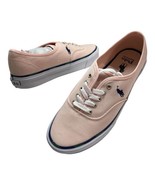 Polo Ralph Lauren Sneakers Mens 8 Pink Lace Up Low Top Plaid Trim Countr... - $693.39 MXN
