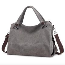 Rushed Zipper Solid Spring Retro Canvas Wild For Commuter Mobile Messenger Bag - £28.39 GBP