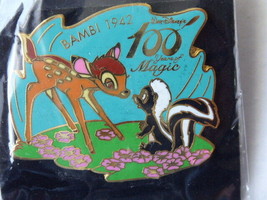Disney Trading Pins 6103 M&amp;P - Bambi &amp; Flower - 100 Years of Magic - £25.44 GBP