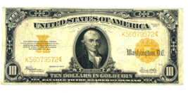 Series of 1922 $10 Gold Certificate FR #1173 VF Very Fine Condition - $296.99