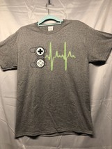 Medium Gray T-shirt with Game controller logo Men&#39;s - $11.88