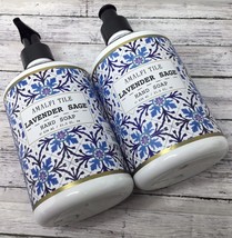 2 ~ Lavender Sage Cleansing Hand Soap Wash ~ Amalfi Tile - $30.81