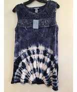 Beautiful Studio West Tied up Blue/White top Sz Small - £15.01 GBP