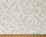Cotton Christmas Music Writing Postcard Holiday Fabric Print by the Yard... - $11.95