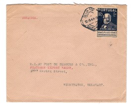 19491 Portugal 1.75 Rowland Hill Sc 602 Cover Lisboa Central Quatra Seccao to US - $5.50