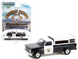 1987 Chevrolet C-10 Black and White CHP &quot;California Highway Patrol&quot; &quot;Hobby Ex... - £13.28 GBP