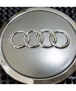 4 pcs Audi Wheel center cap Gray Chrome Logo 70 MM #4B0601170A - $18.80