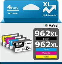 MxVol Remanufactured 962XL Ink cartridges Combo Pack Replacement for HP 962XL 96 - £29.24 GBP