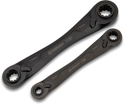 Crescent 2 Piece X6 4-in-1 Black Oxide Spline Ratcheting SAE & Metric Wrench Set - £44.79 GBP+