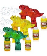 Bubbland Dinosaur Friction Powered Led Bubble Blasters For Kids, 3 Light... - £29.30 GBP