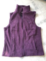 Columbia Full Zip Vest  Outdoor Hiking Women&#39;s Size medium burgundy - £19.50 GBP