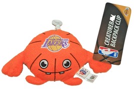 Los Angeles LA Lakers NBA Creature 4&quot; Ball Plush Toy Figure - Backpack Clip 2013 - £6.24 GBP