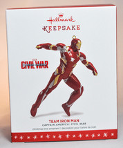 Hallmark  Team Iron Man   Captain America Civil War   2016 Ornament - £12.45 GBP