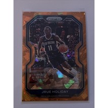 Jrue Holiday 2020-21 Panini Prizm Orange Cracked Ice Milwaukee Bucks - £2.97 GBP