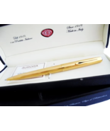 AURORA 98 MILLERIGHE PENNA SFERA ORO Ball pen gold 22K in it&#39;s gift box - $52.00