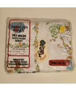 VTG 70s Holly Hobbie Full Sheet Only No Iron Luxury Muslin New Morgan Jones - $51.67 CAD