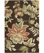 Nourison 3262 Fantasy Area Rug Collection Chocolate 5 ft x 7 ft 6 in. Re... - $234.20