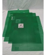 Lot Of (4) Darice Green Plastic Canvas 7 Mesh 10.5 In X 13.5 In - $21.70 CAD