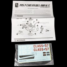 Model Car Stickers 1957 Chevy Bel Air HT for Kit A638-200 AMT Revell Cla... - £15.93 GBP