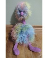 Jellycat Ostrich Plush Rainbow PomPom Bird 13&quot; Toy ! - $17.17