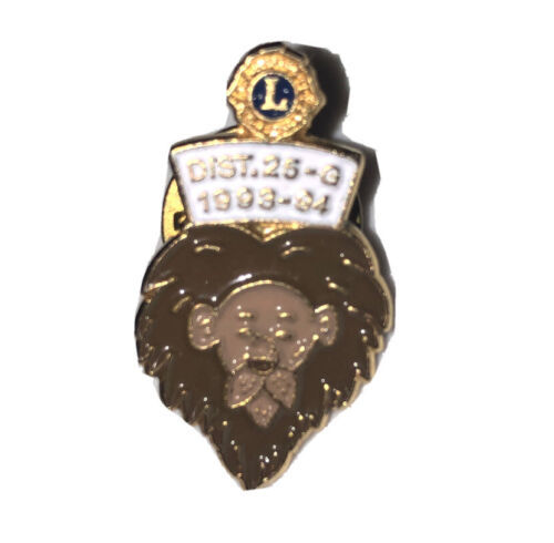Lions Club District 25 1993-1994 Pin (Lion Face) - $5.78