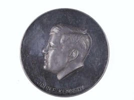 c1963 JFK Sterling Silver Memorial Medallion in Spanglish - $74.25