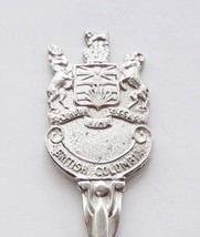 Collector Souvenir Spoon Canada BC Victoria Coat Of Arms Embossed Emblem - £3.99 GBP