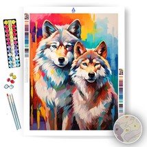Twin Wolves  - Paint by Numbers - £24.10 GBP+