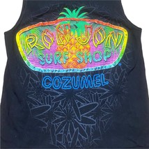 VTG Ron Jon Surf Shop Mens Black Tank Top &#39;Cozumel&#39; Black Size Small 100% Cotton - £12.29 GBP