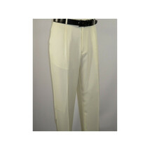 Men 2pc Walking Leisure Suit Short Sleeves By DREAMS 256-05 Solid Cream Ivory image 3