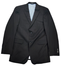 NWT Tommy Hilfiger Mens Suit Jacket 100% Wool Black Notch Lapel 38 Long - £42.55 GBP